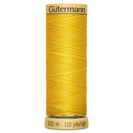 Gutermann 100% Natural Cotton - 100m Shade Yellow 0588