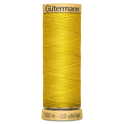 Gutermann 100% Natural Cotton - 100m Shade Yellow 0688
