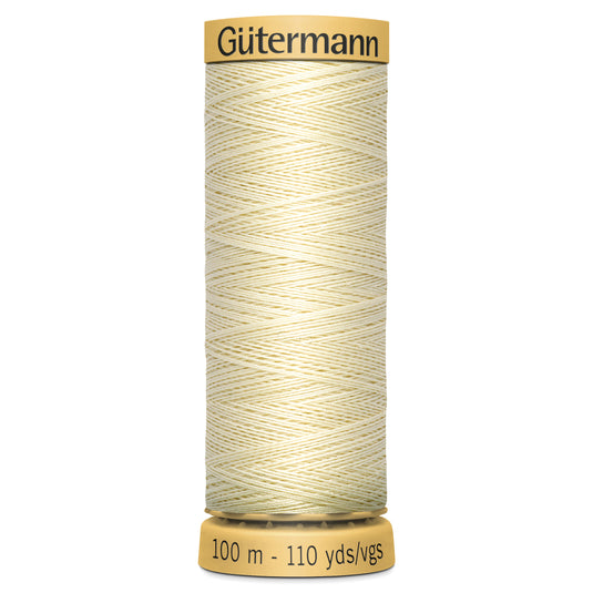 Gutermann 100% Natural Cotton - 100m Shade Cream 0919