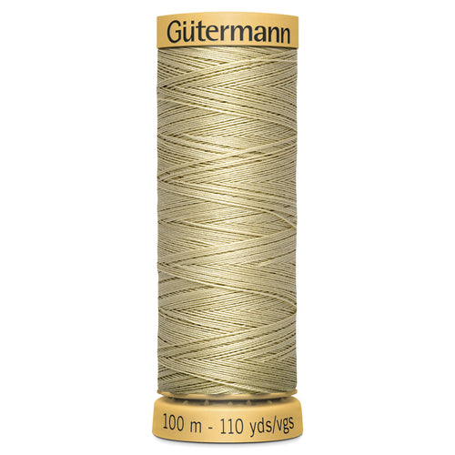 Gutermann 100% Natural Cotton - 100m Shade Cream 0928