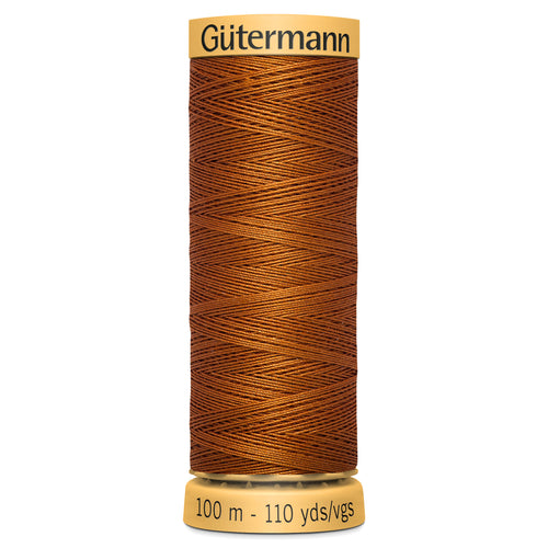 Gutermann 100% Natural Cotton - 100m Shade Brown 1554