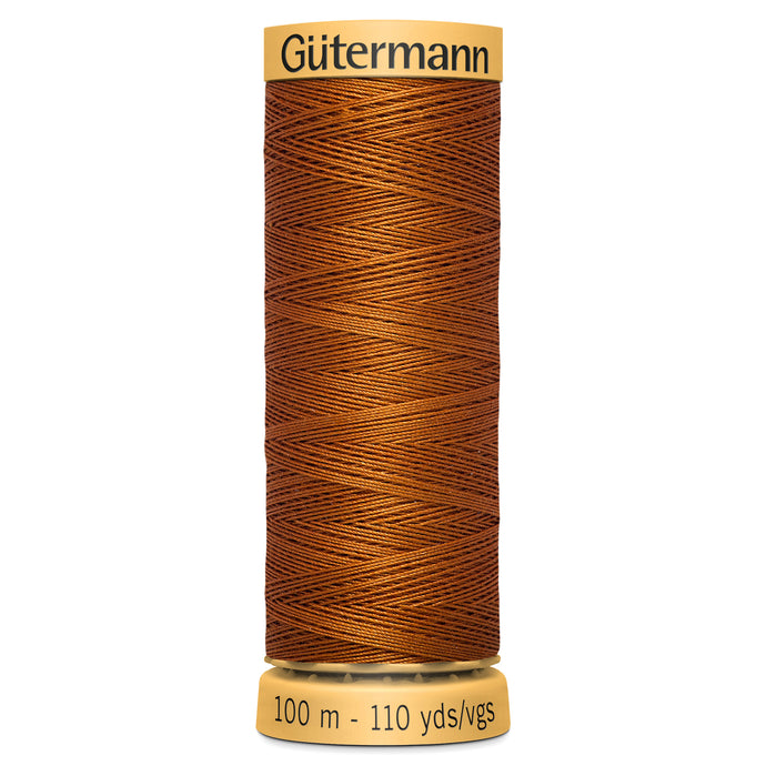 Gutermann 100% Natural Cotton - 100m Shade Brown 1554