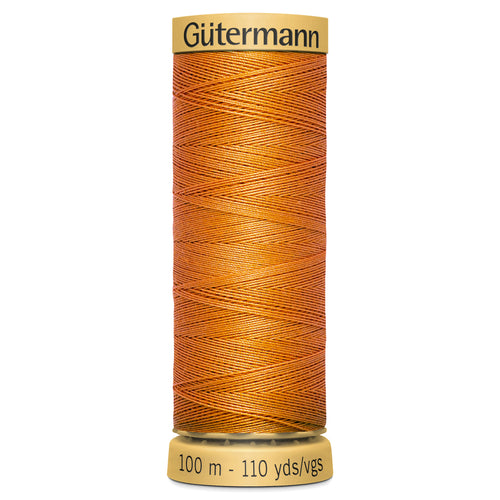 Gutermann 100% Natural Cotton - 100m Shade Orange 1576