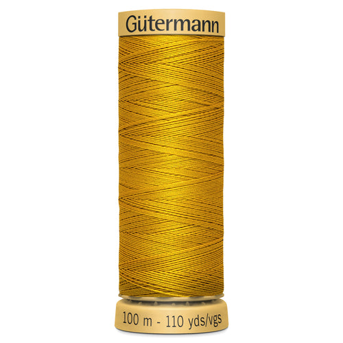 Gutermann 100% Natural Cotton - 100m Shade Yellow 1661