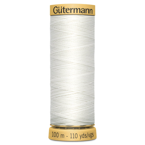 Gutermann 100% Natural Cotton - 100m Shade White 5709
