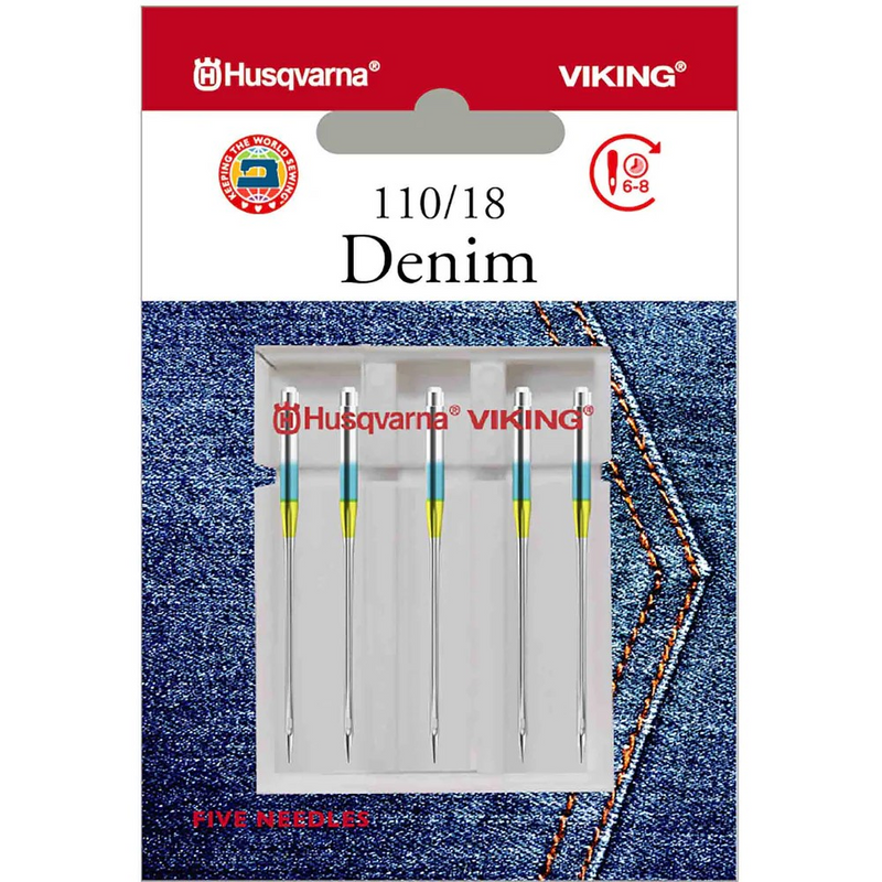 Load image into Gallery viewer, Husqvarna Viking Denim Domestic Sewing Machine Needles
