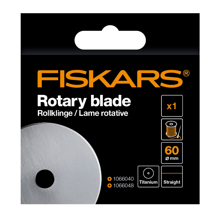 Load image into Gallery viewer, Fiskars Replacement Rotary Blade: Titanium: Straight: 60mm
