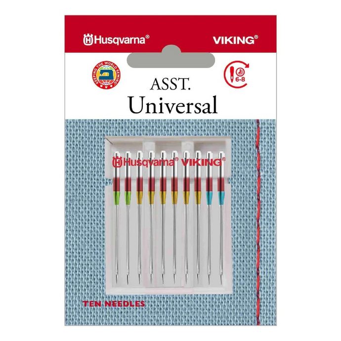 Husqvarna Viking Universal Domestic Sewing Machine Needles 10 pack