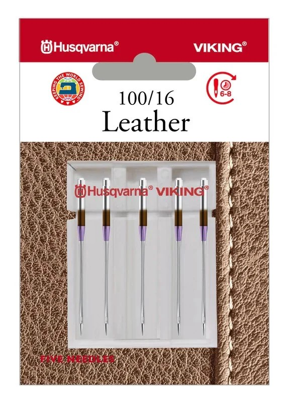 Load image into Gallery viewer, Husqvarna Viking Leather Domestic Sewing Machine Needles
