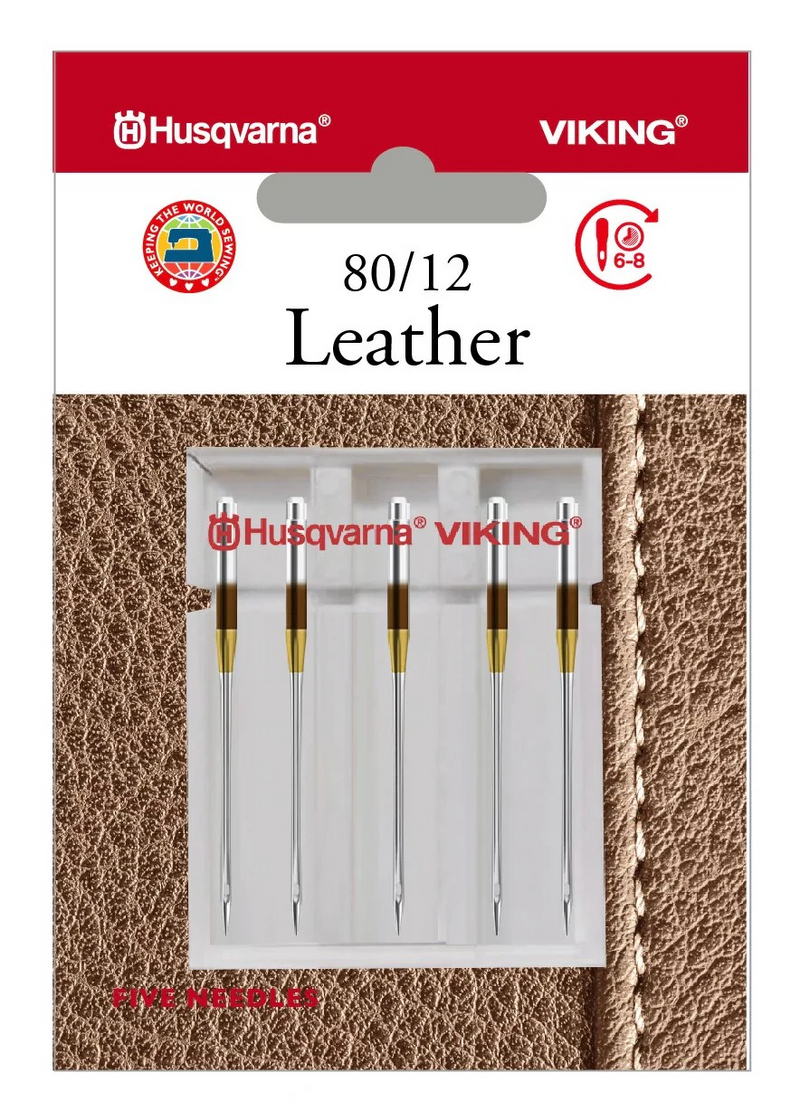 Load image into Gallery viewer, Husqvarna Viking Leather Domestic Sewing Machine Needles
