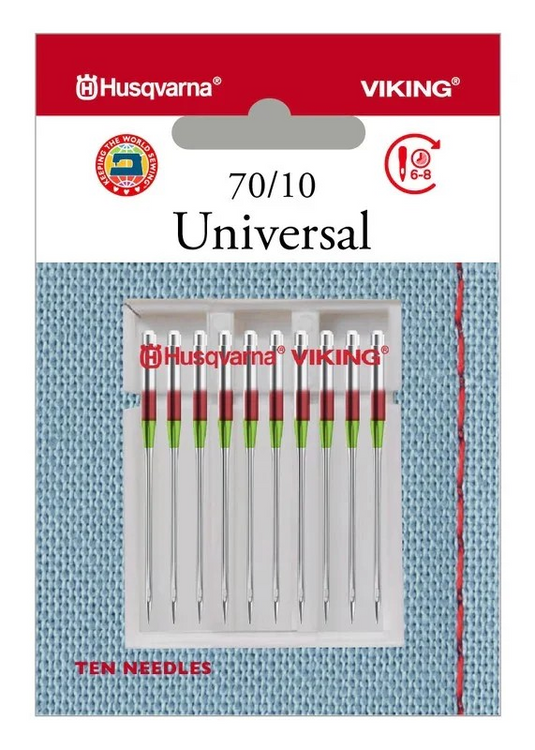 Husqvarna Viking Universal Domestic Sewing Machine Needles 10 pack