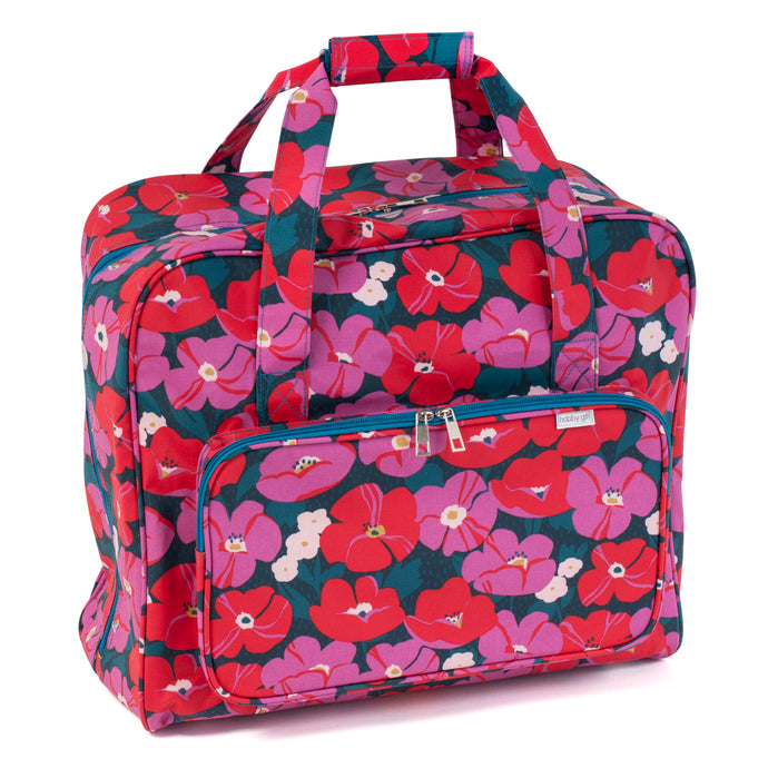 Sewing Machine Bag: Matt PVC: Pink Floral