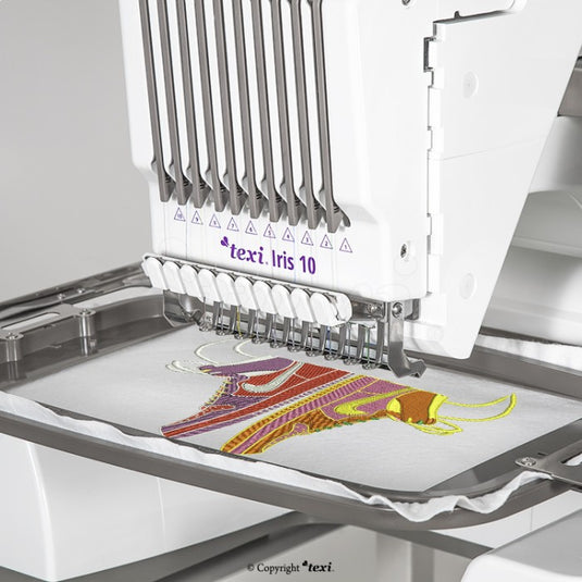 Texi Iris 10 Needle Industrial Embroidery Machine *DEMO