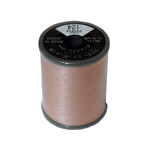 Brother Satin Embroidery Thread 300m Col.124 - Flesh Pink