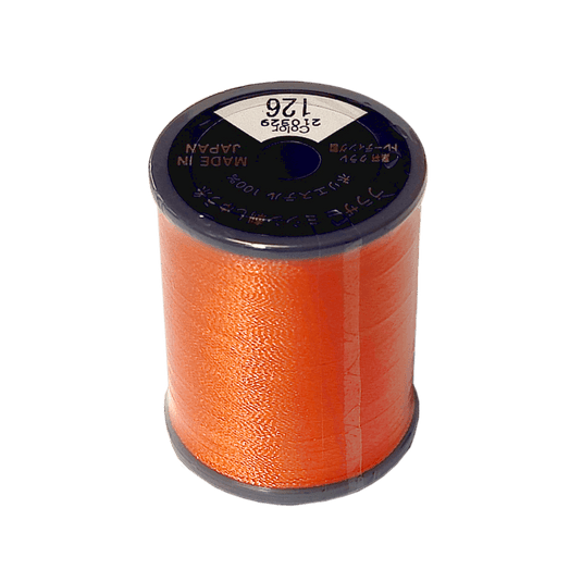 Brother Satin Embroidery Thread 300m Col.126 - Pumpkin