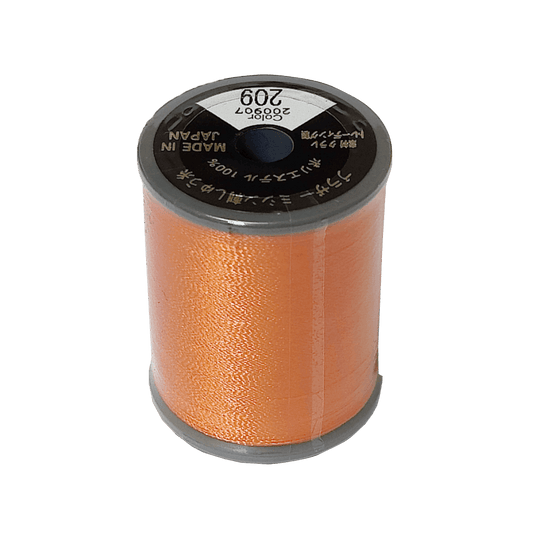 Brother Satin Embroidery Thread 300m Col.209 - Tangerine