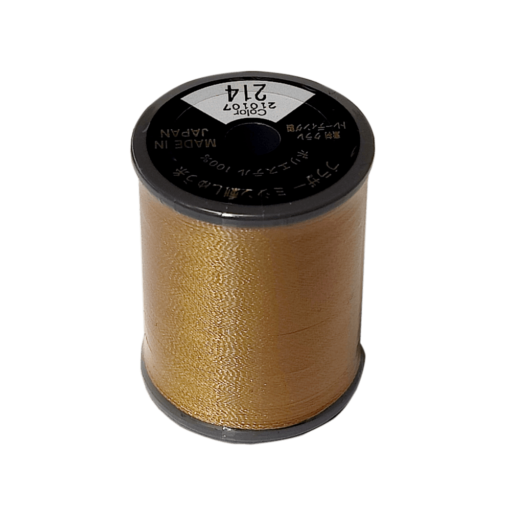 Gold Sewing Machine Thread Brother Satin Embroidery Thread 300m Col.214 - Deep Gold – Sewing ...
