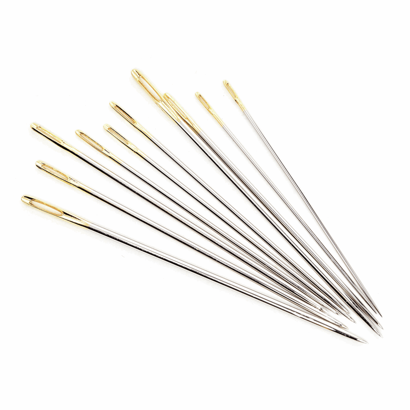 Load image into Gallery viewer,  Hemline Gold Hand Sewing Needles: Premium: Embroidery: Sizes 3-9
