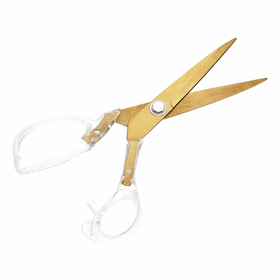 Scissors: Dressmaking Scissors: Acrylic Handle: 20cm/8in: Brushed Gold