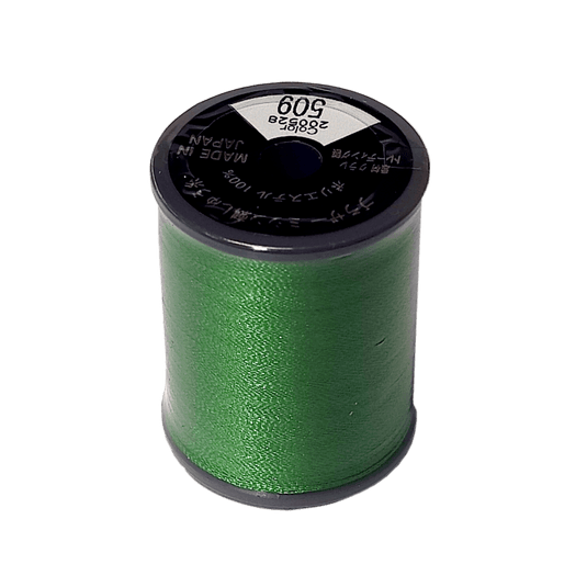 Brother Satin Embroidery Thread 300m Col.509 - Leaf Green