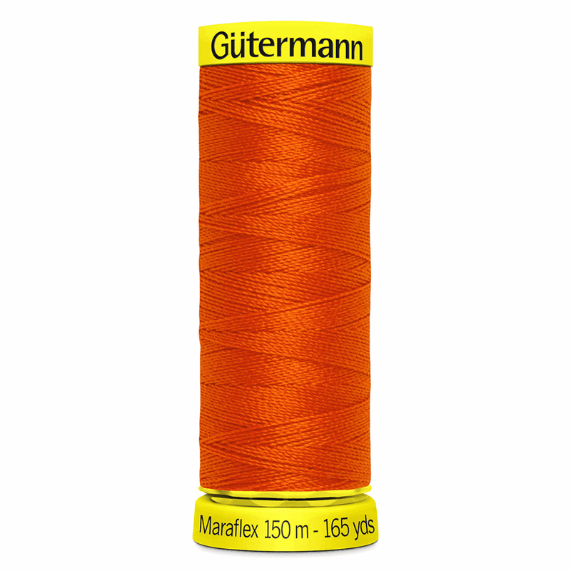 Load image into Gallery viewer, Gütermann Maraflex Stretch Thread 150m Dark Orange 
