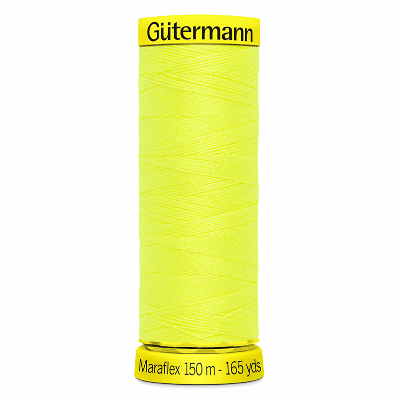 Load image into Gallery viewer, Gütermann Maraflex Stretch Thread 150m Neon Yellow 
