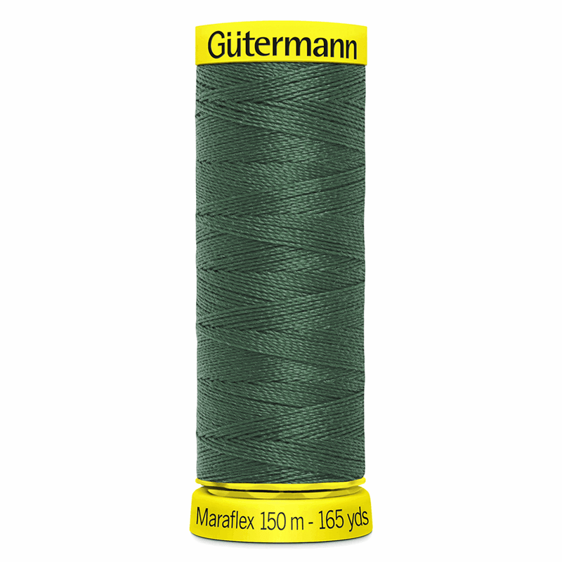 Load image into Gallery viewer, Gütermann Maraflex Stretch Thread 150m Pine Green 
