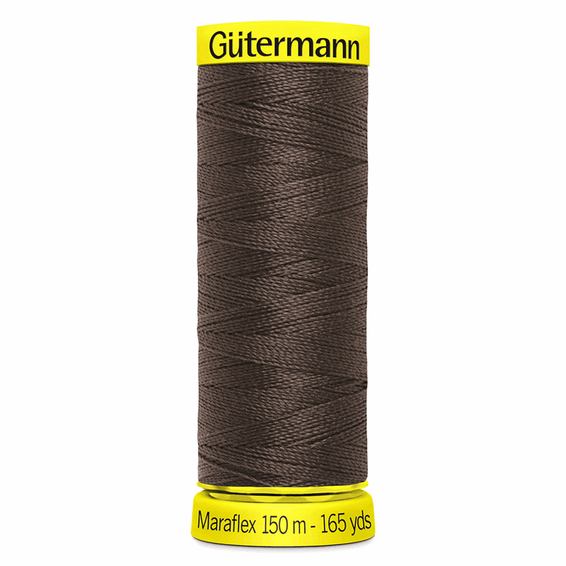Load image into Gallery viewer, Gütermann Maraflex Stretch Thread 150m Brown 
