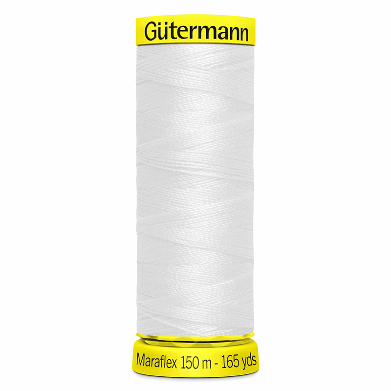 Load image into Gallery viewer, Gütermann Maraflex Stretch Thread 150m White 
