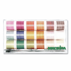 Madeira Cotona No.50 - 18 x 200m Spools - Variegated Colours