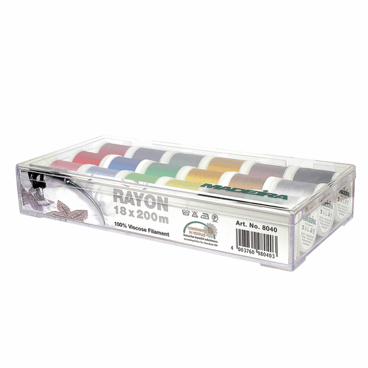 Madeira Rayon: 18 x 200m Spools - Variety Pack