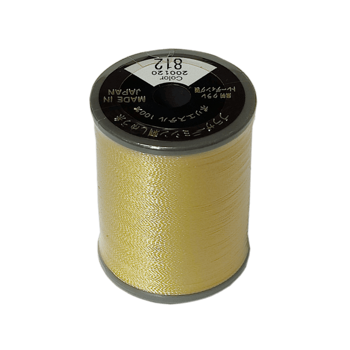 Brother Satin Embroidery Thread 300m Col.812 - Creamy Yellow