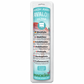 Madeira Stabilizer: Wash-Away: Avalon Ultra: 30cm x 3m: Clear