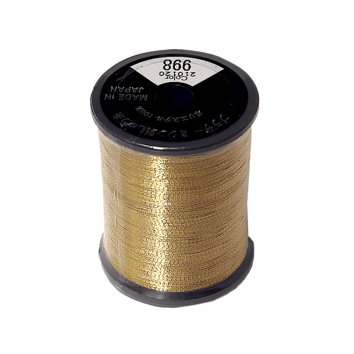 Brother Metallic Embroidery Thread 300m Col.998 - Deep Gold