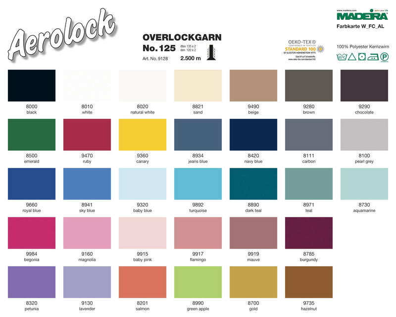 Load image into Gallery viewer, Madeira Aerolock 2,500m 4 Pack - Pick Your Colours
