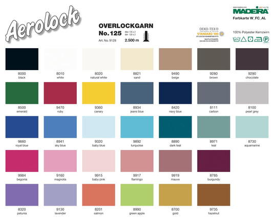 Madeira Aerolock 2,500m 4 Pack - Pick Your Colours