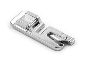 Domestic sewing machine hemming foot 