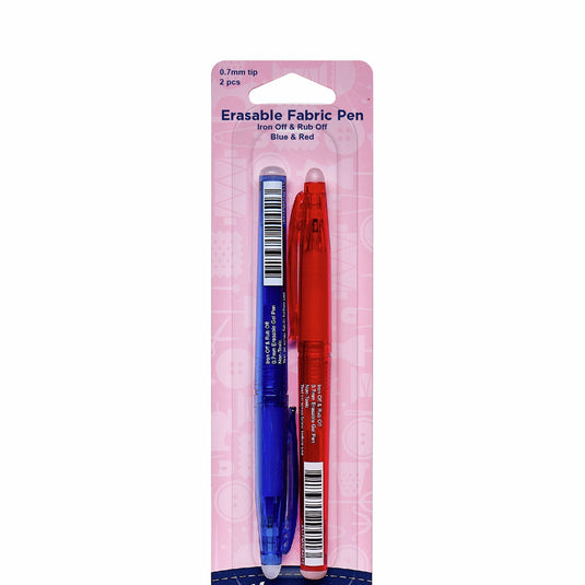 Erasable fabric pen iron off & rub off 