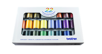 Brother Embroidery Thread set - 22 colours - 300m