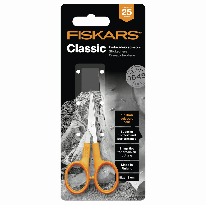 Load image into Gallery viewer, Fiskars Classic Embroidery Scissors 10cm 
