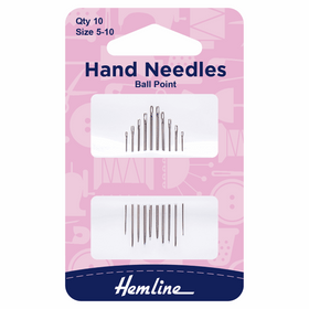Hand Sewing Needles: Ballpoint: Size 5-10
