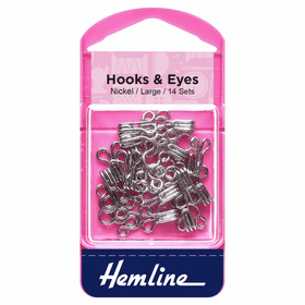Hooks and Eyes: Nickel: Size 3