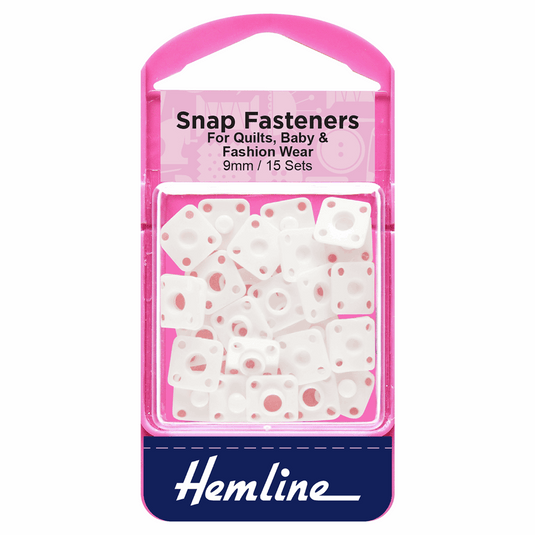 Snap Fasteners Snap Fasteners: Sew-on:(Plastic): 9mm