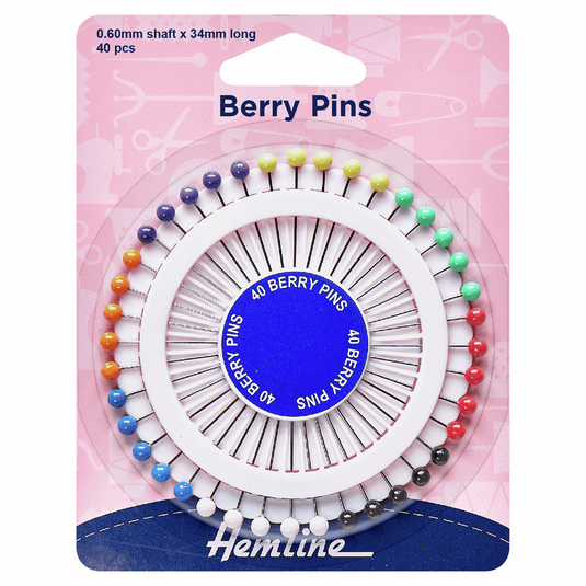 Pin Wheel - 34mm Berry Pins - 40 Pieces