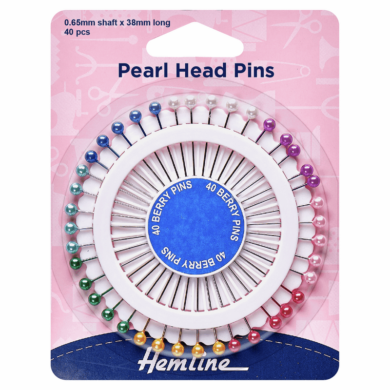 Load image into Gallery viewer, Pins: Pearl Head: Assorted: 38mm: Nickel: 40 Pieces
