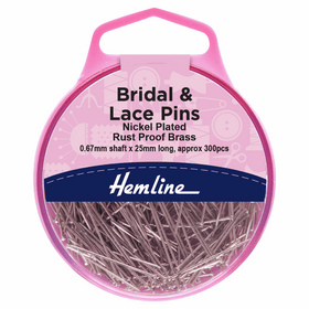 Bridal & Lace Pins 0.67mm x 25mm 