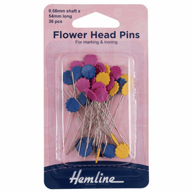 Pins: Flower/Flat Head: 54mm: Nickel