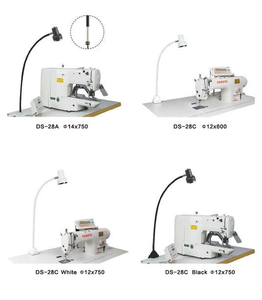 LED sewing light with table clamp