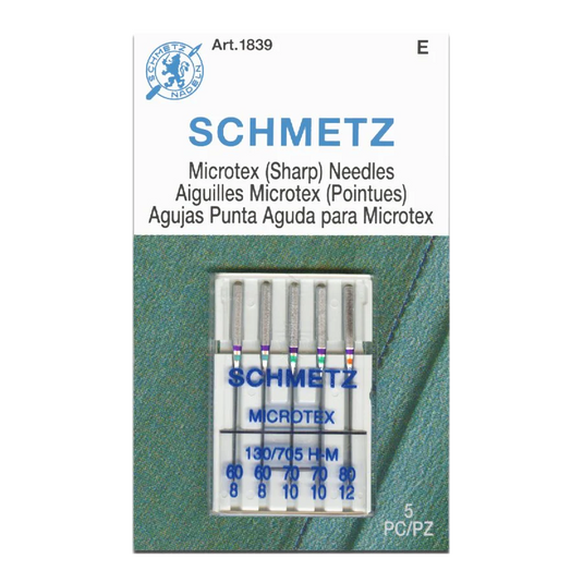 Schmetz Microtex Domestic Sewing Machine Needles